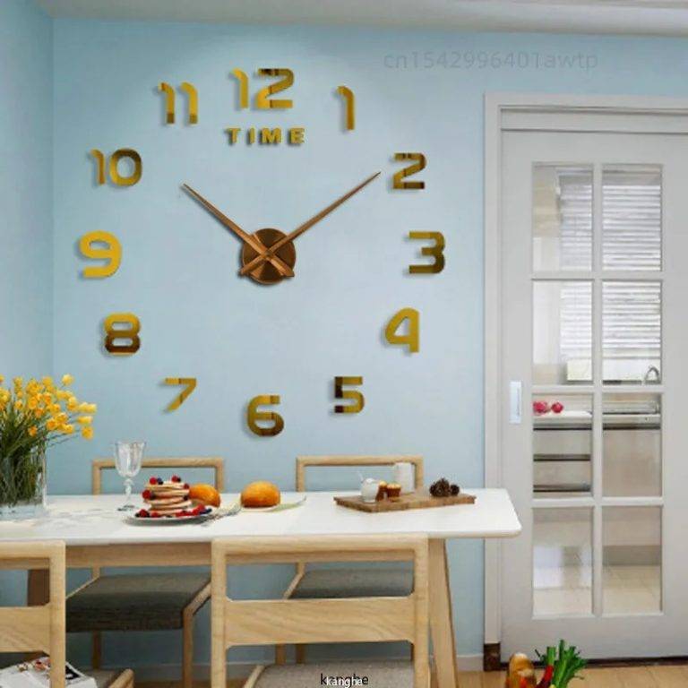 Acrylic 3D clockExtra large outdoor acrylic wall clock your