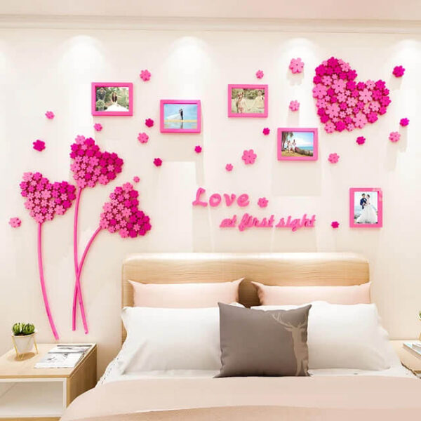 Acrylic Love Balloon Mirror Sticker your