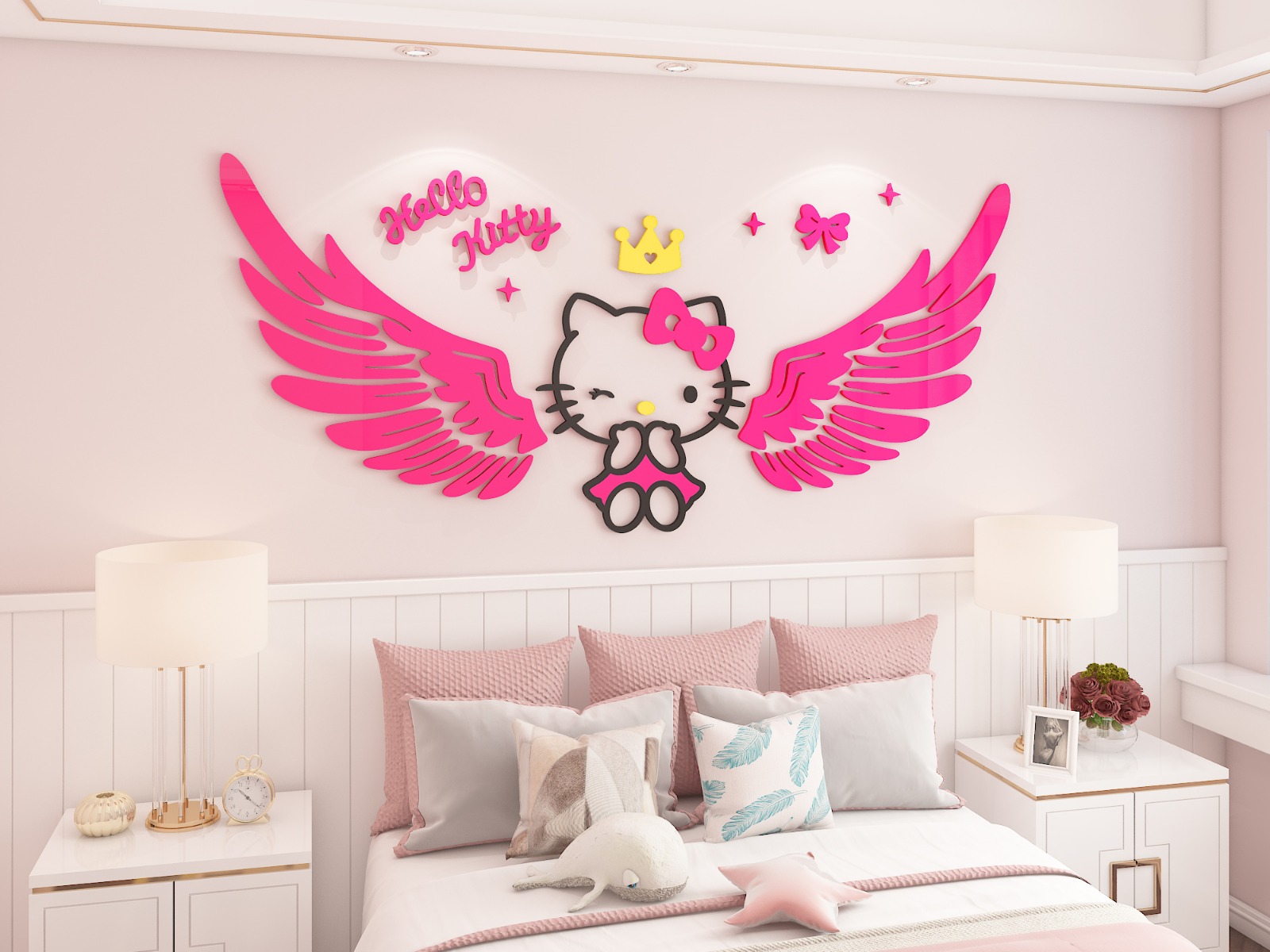 Cute Kittens Wall Decals - Removable Vinyl Stickers For Nursery, Kids Room Decor